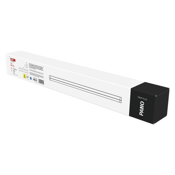 Emos LED Lichtleiste Pano 20W einstellbar neutralweiss 4000K Weiß Stahl 60cm ZAB101