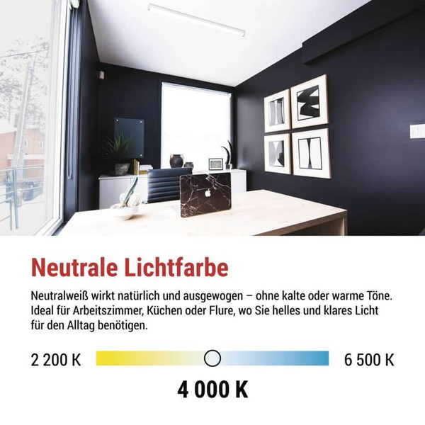 Emos LED Feuchtraumleuchte Mano 20W neutralweiss 4000K Weiß 60cm ZAB911