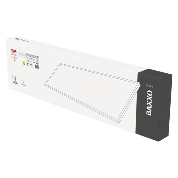 Emos LED Panel Baxxo 36W neutralweiss 4000K Weiß Stahl 120x30cm ZB3624