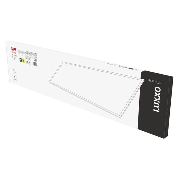 Emos LED Panel Luxxo 22W neutralweiss 4000K Weiß Stahl 29,5x119,5cm ZB4120