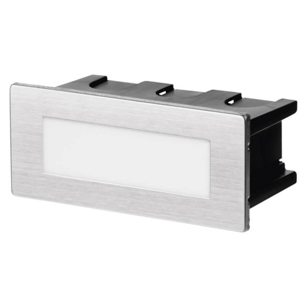 Emos LED Orientierungsleuchte Amal 1,5W warmweiss 3000K IP65 Edelstahl Aluminium ZC0108
