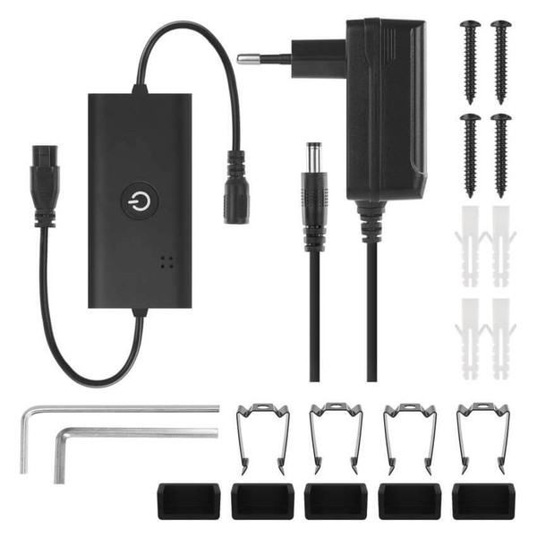 Emos LED Stehlampe GoSmart RGBIC 24W warmweiss 2700K WiFi Schwarz Aluminium ZCW34BR