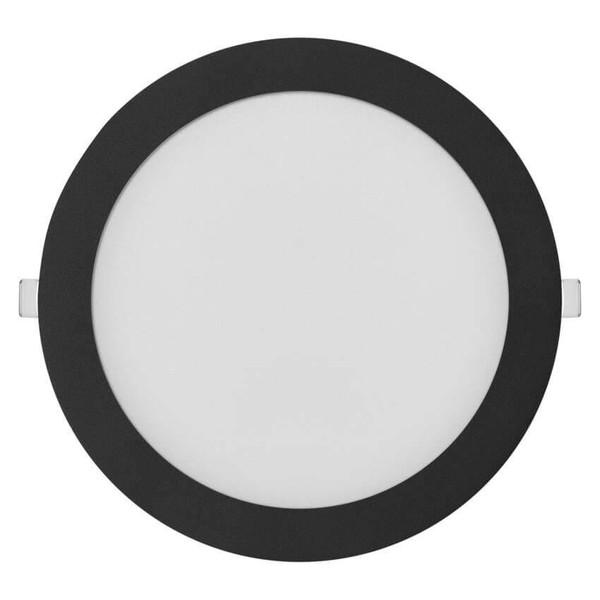 Emos LED Einbaustrahler Nexxo 18W CCT warm-/neutralweiss 3000K/3500K/4000K Schwarz Aluminium Ø22,5cm ZD1343