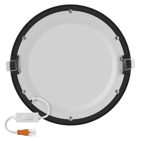 Emos LED Einbaustrahler Nexxo 18W CCT warm-/neutralweiss 3000K/3500K/4000K Schwarz Aluminium Ø22,5cm ZD1343