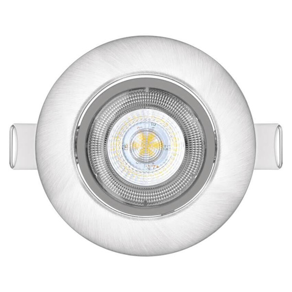 Emos LED Einbaustrahler Simmi 5W neutralweiss 4000K Nickel poliert Aluminium Ø8cm ZD3222