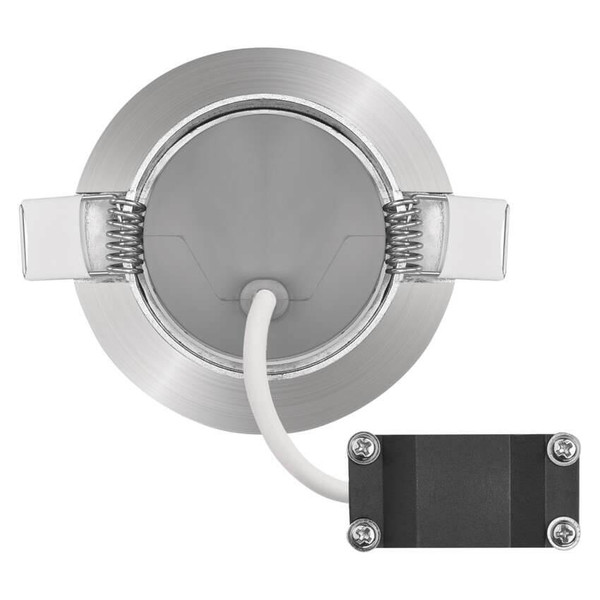 Emos LED Einbaustrahler Simmi 5W neutralweiss 4000K Nickel poliert Aluminium Ø8cm ZD3222