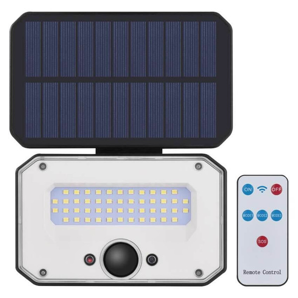 Emos LED Solar-Fluter Spilo 1500lm warmweiss 3000K Bewegungsmelder Akku IP54 Schwarz 18x15cm ZG131S