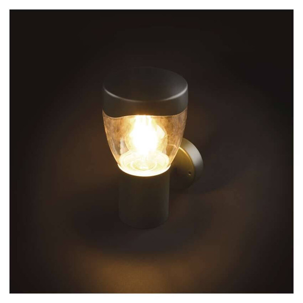 Emos LED Gartenstrahler Arteo IP44 Anthrazit Edelstahl 16x12cm ZGA010P