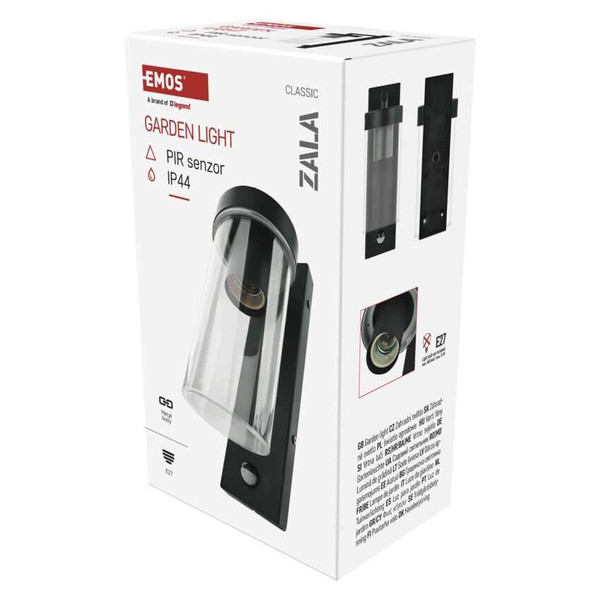 Emos LED Gartenstrahler Zala Bewegungsmelder IP44 Anthrazit Edelstahl ZGC040P