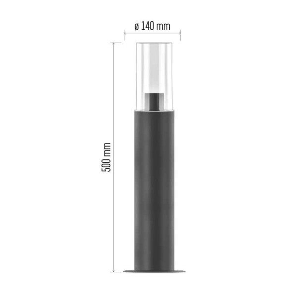 Emos LED Wegeleuchte Zala IP44 Anthrazit Edelstahl 14x14cm ZGC0A0P