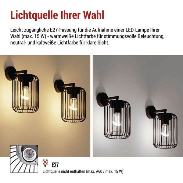 Emos LED Gartenstrahler Salvia IP44 Schwarz Stahl 21x16cm ZGD010P