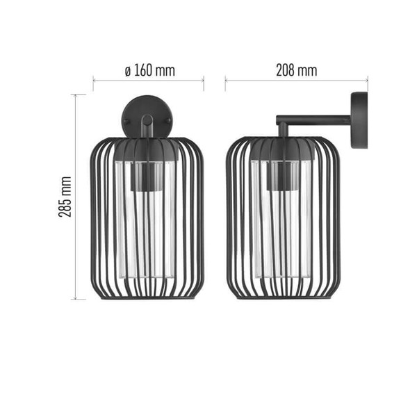 Emos LED Gartenstrahler Salvia IP44 Schwarz Stahl 21x16cm ZGD010P