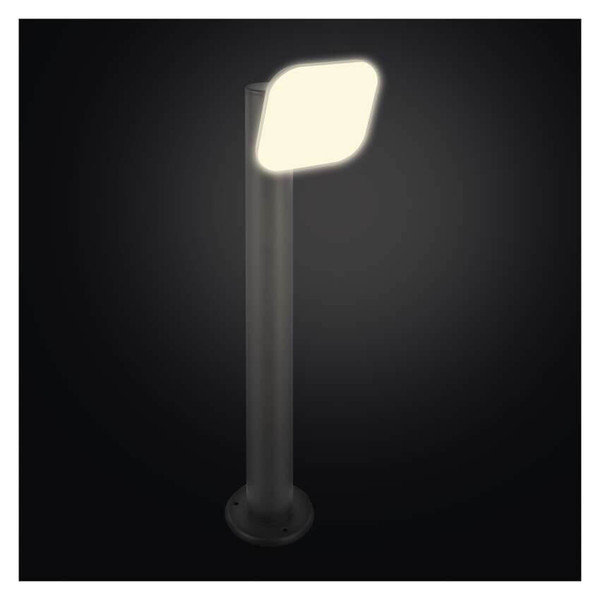 Emos LED Wegeleuchte Nika 12,5W warmweiss 3000K IP44 Anthrazit Aluminium 12x12cm ZGE0A4L