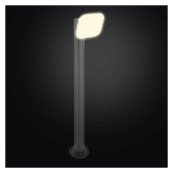 Emos LED Wegeleuchte Nika 12,5W warmweiss 3000K IP44 Anthrazit Aluminium 12x12cm ZGE0C4L