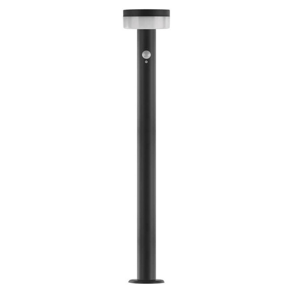Emos LED Solar-Wegeleuchte Terion 2W warmweiss 3000K Bewegungsmelder Akku IP44 Anthrazit Edelstahl 12,5x12,5cm ZGJ0F4S
