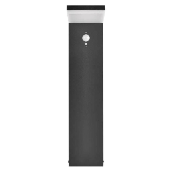 Emos LED Solar-Wegeleuchte Verea 4,4W warmweiss 3000K Bewegungsmelder Akku IP44 Schwarz Aluminium 15x11cm ZGK0B4S