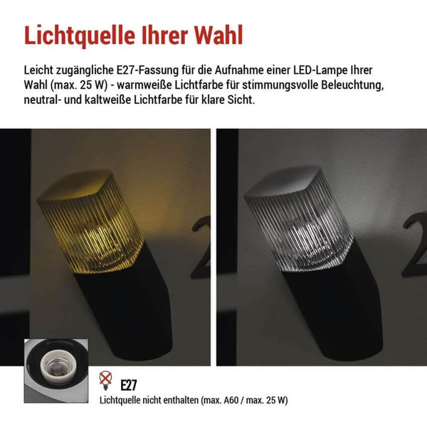 Emos LED Gartenstrahler Lana IP54 Anthrazit Aluminium ZGL020P