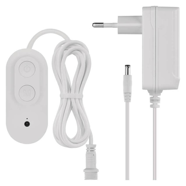 Emos LED Leuchtenset RGBIC 12-teilig 7W CCT warm-/tageslichtweiss 3000K/6500K dimmbar WiFi Weiß 255cm ZIW15CR