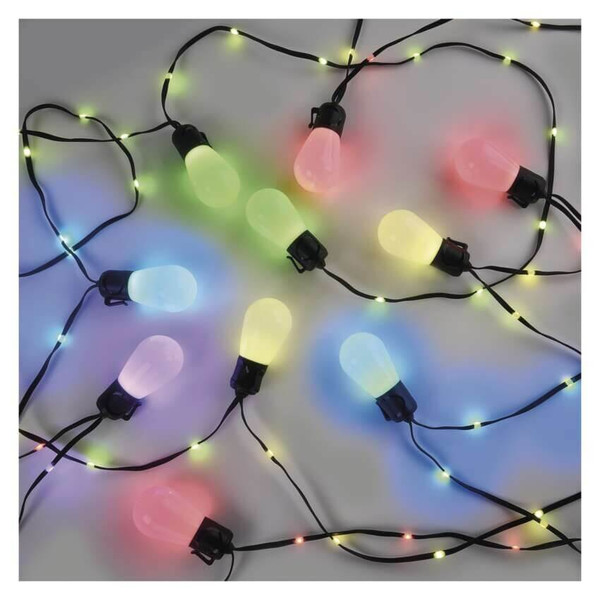 Emos LED Lichterkette GoSmart Party RGBIC 12W WiFi IP65 Schwarz ZIW17FR