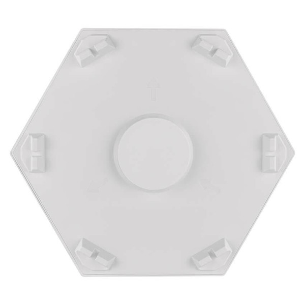 Emos LED Leuchtenset GoSmart Hexagon Erweiterungsset RGBIC 3-teilig 1,8W dimmbar WiFi Weiß ZIW223R