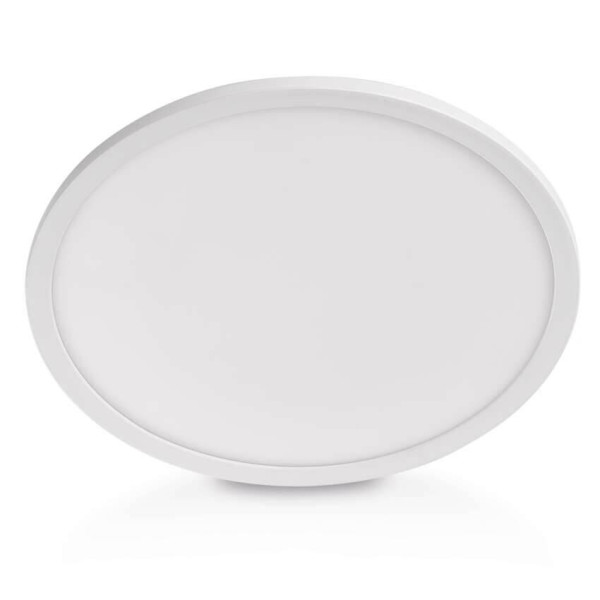 Emos LED Anbauleuchte, Deckenleuchte Flori 18W neutralweiss 4000K Weiß Ø29cm ZM1400