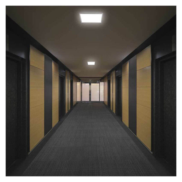 Emos LED Anbauleuchte, Deckenleuchte Flori 22W neutralweiss 4000K Weiß 42x42cm ZM1403