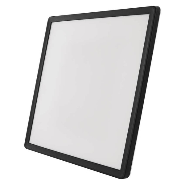 Emos LED Anbauleuchte, Deckenleuchte Flori 18W neutralweiss 4000K Schwarz 29x29cm ZM1406