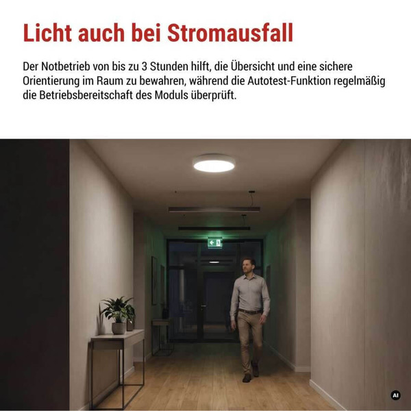 Emos Leuchtenzubehör Notbeleuchtungsmodul für ZM3012 FLERI 1W 3Std ZM3014