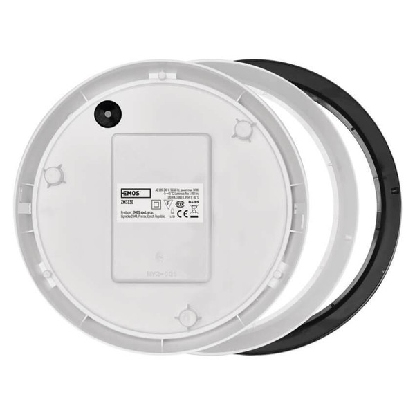 Emos LED Wandleuchte Zuri 14W warmweiss 3000K IP54 Schwarz Weiß Ø21,5cm ZM3130