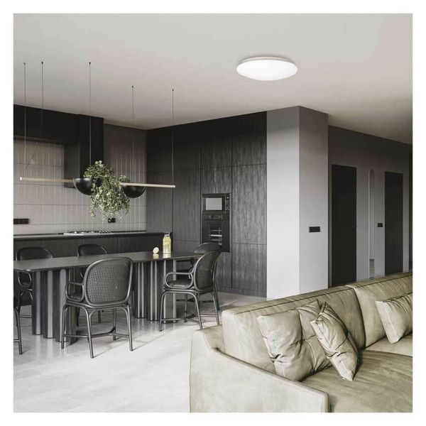 Emos LED Deckenleuchte Tivi 19W neutralweiss 4000K IP44 Weiß Stahl Ø38cm ZM3409