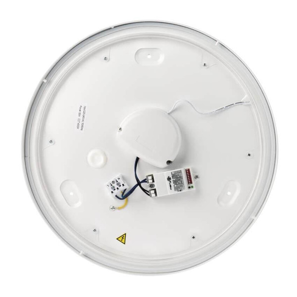 Emos LED Deckenleuchte Cori 18W neutralweiss 4000K Bewegungsmelder IP44 Weiß Stahl Ø36cm ZM3412