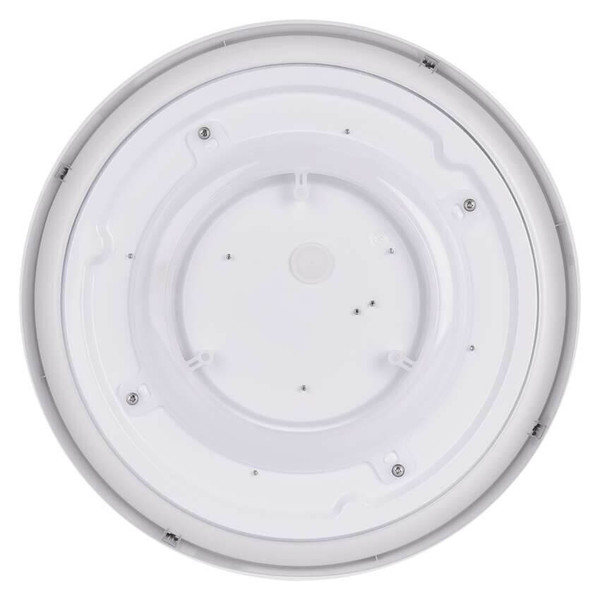 Emos LED Anbauleuchte, Deckenleuchte Rori 17W CCT warm-/neutralweiss 2700K/3500K/4000K Bewegungsmelder Weiß Stahl Ø31cm ZM4400