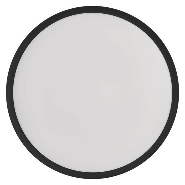 Emos LED Anbauleuchte, Deckenleuchte Rori 17W CCT warm-/neutralweiss 2700K/3500K/4000K Bewegungsmelder Schwarz Stahl Ø31cm ZM4401