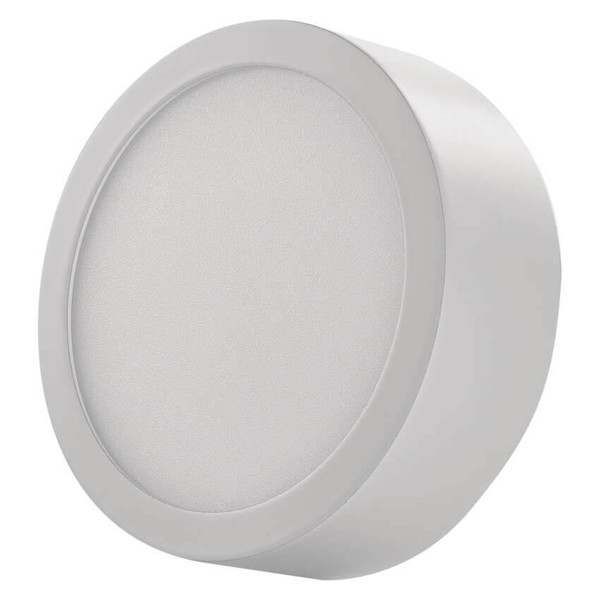 Emos LED Anbauleuchte, Deckenleuchte Nexxo 7,6W CCT warm-/neutralweiss 3000K/3500K/4000K Weiß Stahl Ø12cm ZM5123