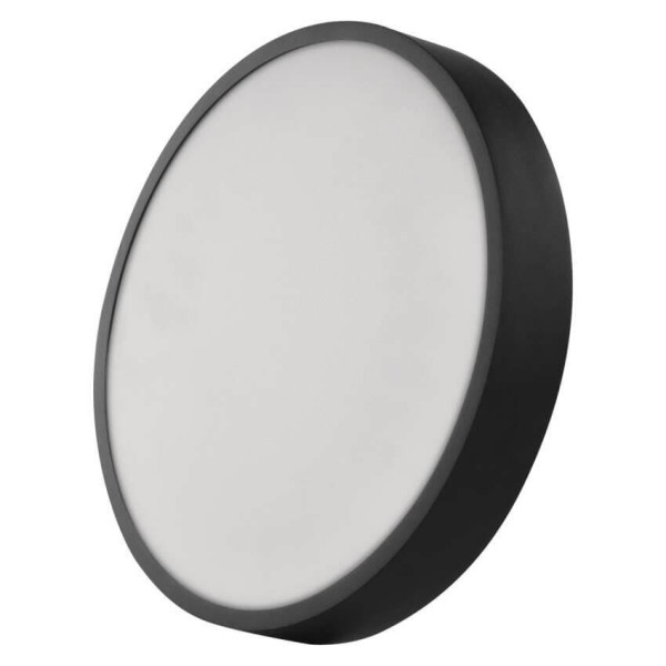 Emos LED Anbauleuchte, Deckenleuchte Nexxo 28,5W CCT warm-/neutralweiss 3000K/3500K/4000K Schwarz Stahl Ø30cm ZM5353
