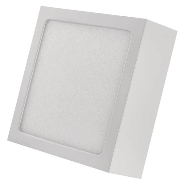 Emos LED Anbauleuchte, Deckenleuchte Nexxo 7,6W CCT warm-/neutralweiss 3000K/3500K/4000K Weiß Stahl 12x12cm ZM6123