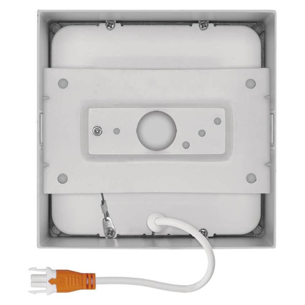 Emos LED Anbauleuchte, Deckenleuchte Nexxo 7,6W neutralweiss 4000K Weiß Stahl 12x12cm ZM6125