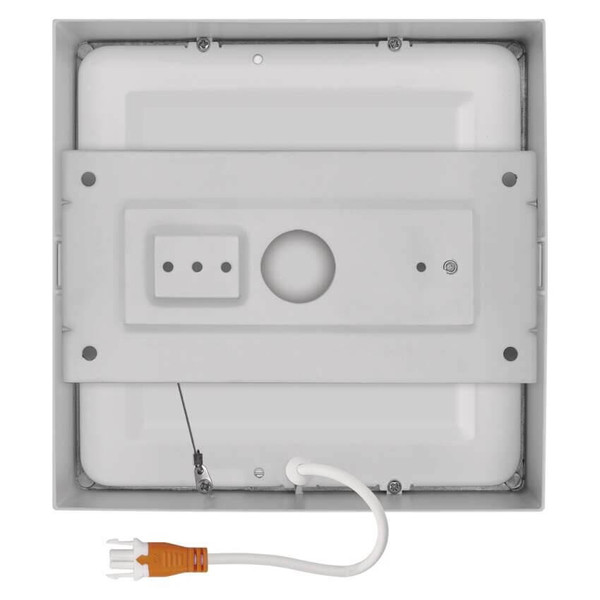Emos LED Anbauleuchte, Deckenleuchte Nexxo 12,5W neutralweiss 4000K Weiß Stahl 17x17cm ZM6135