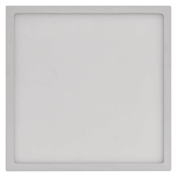 Emos LED Anbauleuchte, Deckenleuchte Nexxo 21W CCT warm-/neutralweiss 3000K/3500K/4000K Weiß Stahl 22,5x22,5cm ZM6143