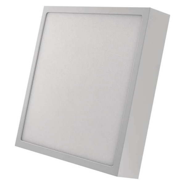 Emos LED Anbauleuchte, Deckenleuchte Nexxo 21W neutralweiss 4000K Weiß Stahl 22,5x22,5cm ZM6145