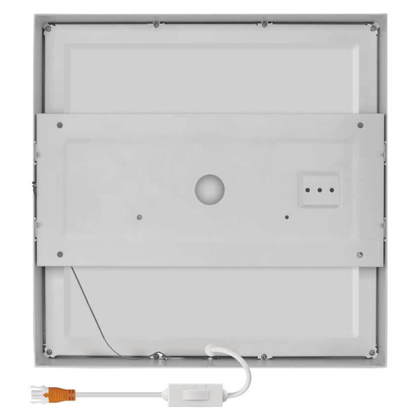 Emos LED Anbauleuchte, Deckenleuchte Nexxo 28,5W CCT warm-/neutralweiss 3000K/3500K/4000K Weiß Stahl 30x30cm ZM6153