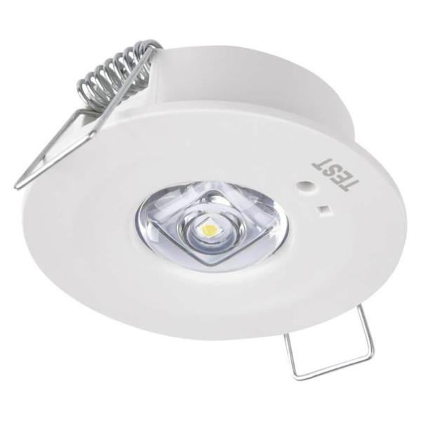 Emos LED Notleuchte Orsu 1W tageslichtweiss 6500K Akku Weiß Ø5cm ZN1330