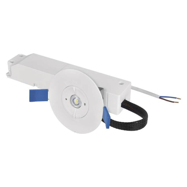 Emos LED Notleuchte Orsu 2W tageslichtweiss 6500K Akku Weiß Ø9,5cm ZN1340