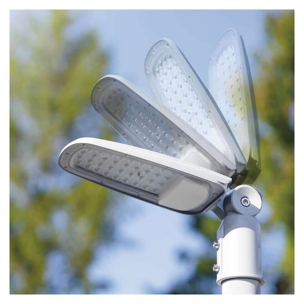 Emos LED Straßenleuchte Solis 30W warmweiss 3000K IP65 Grau Aluminium 41x15cm ZO0303