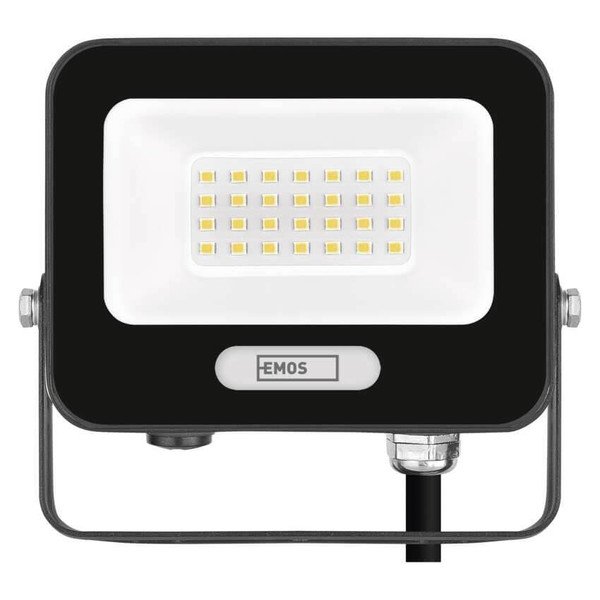 Emos LED Fluter Glaro 20W neutralweiss 4000K IP65 Schwarz Aluminium 12x11cm ZS2224B
