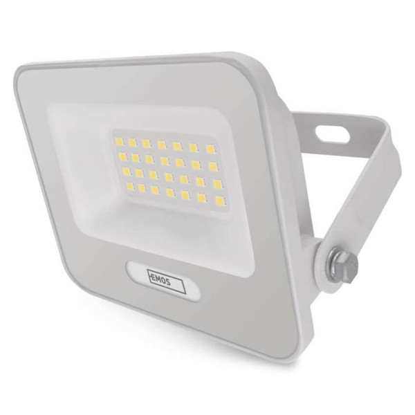 Emos LED Fluter Glaro 20W neutralweiss 4000K IP65 Weiß Aluminium 12x11cm ZS2224W