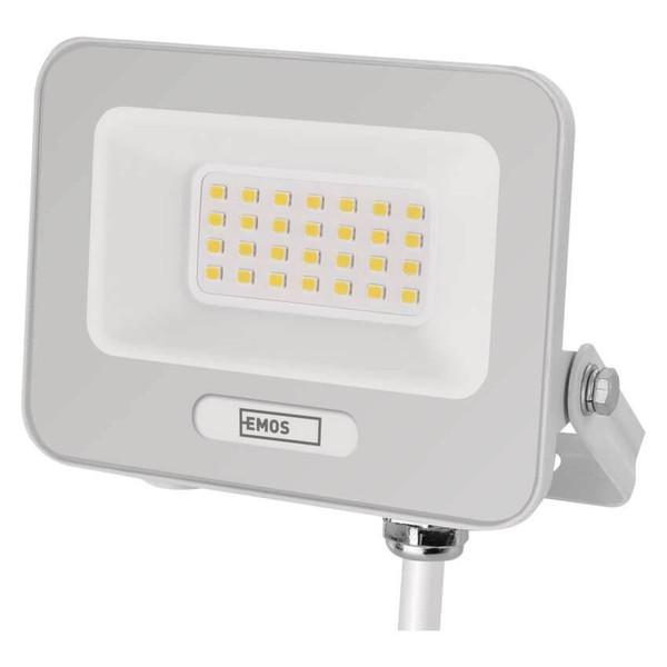 Emos LED Fluter Glaro 20W neutralweiss 4000K IP65 Weiß Aluminium 12x11cm ZS2224W