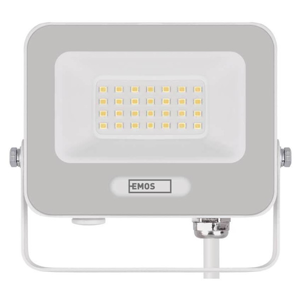 Emos LED Fluter Glaro 20W neutralweiss 4000K IP65 Weiß Aluminium 12x11cm ZS2224W