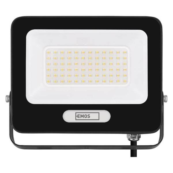 Emos LED Fluter Glaro 50W neutralweiss 4000K IP65 Schwarz Aluminium 19x16,5cm ZS2244B