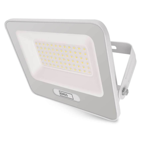 Emos LED Fluter Glaro 50W neutralweiss 4000K IP65 Weiß Aluminium 19x16,5cm ZS2244W